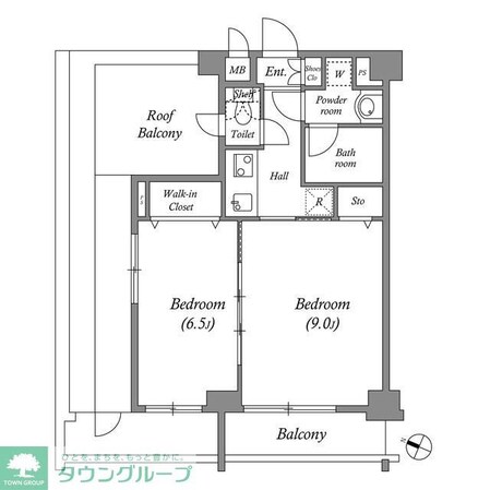 ルクレ代田橋の物件間取画像